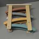 Vanplay Car Ramp Toys for One Year Old Boy Birthday Gifts, Wooden Montessori Toys for 1 2 Year Old, Race Track Truck Toy with 4 Mini Cars, First Christmas Birthday Gifts for Toddlers