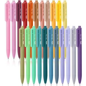 Mr. Pen- Retractable Gel Pens, 22 Pack, Color Ink Gel Pens Fine Point, 22 Vintage Colors, Fine Point