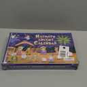 Nativity Advent Calendar 2025, 24pcs Resin Nativity Scene Figurines Set for Men Women Christmas Advent Countdown Calendar Christian Religious Gifts for Kids (Yellow)