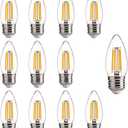 ALAMPEVER E26 LED Bulb 60 Watt, B11 Chandelier Light Bulbs, 2700K Soft White Candelabra LED Bulbs, 12 Pack Candle Light Bulbs (12 Count (Pack of 1), 60w 2700k Soft White)