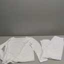 VZV Girls Thermal Underwear Set Thermal Underwear for Kids Fleece Lined Long Johns Kids Base Layer Top and Bottom for Winter (Small, White)