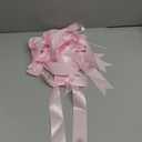 Pink Ribbon Bow Hanging Garland Coquette Party Decorations 10Pcs Bowknots 9.8 Feet Ribbon Bow Banner Garland for Wedding Bridal Shower Birthday Bachelorette Celebration Photo Props Decor