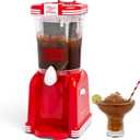 Nostalgia Coca-Cola Frozen Drink Maker and Margarita Machine for Home - 32-Ounce Slushy Maker with Stainless Steel Flow Spout - Easy to Clean and Double Insulated - Red