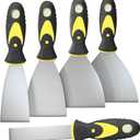 5Pcs Putty Knife, Set, 1" 2" 3" 4" 5" Scraper, Spackle Knife, Paint Scraper, Scraper Tool, No Rusting, Perfect For Repairing Drywall, Removing Wallpaper, Mud, Plaster Scraping
