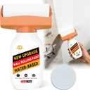 Wall Paint, 17.64oz White Touch-up Paint for Walls with Roller Brush, Water-Based and Low Odor Walls Repair Kit Apply for Walls and Ceilings, Ready to Use Interior Paints, Covers Stains, Graffiti