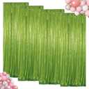 ShinyBeauty Olive Green Sequin Curtains 4 Panels 2Ftx8Ft Photo Backdrop Shimmer Wall Backdrops Birthday Party Background Sparkle Backdrop Curtain