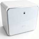 Fingerprint Smart Safe Box, Alloy Steel, Biometric Lock with Key, Alarm System, Anti-Theft, for Home Office (1.2 Cubic feet White)