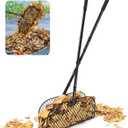 CAROD Leaf Grabber Rake with Long Handle, Lightweight Metal Leaves Rakes, Leaf Collector for Gardening, Leaf and Grass Picker Upper, Efficient and Labor-Saving Yard Rake Leaf Grabber No Bending Over