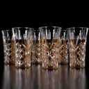 Shot Glasses, 2 Oz Tequila Whiskey Heavy Base Shot Glasses Set of 6, Bar Shot Glass for Vodka Tequila Whiskey Liquor Espressos (Clear)