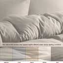 Washed Linen Color Duvet Cover Set Queen Size, 3 Piece Prewashed Microfiber Cotton-Like Bedding Set, Duvet Cover 90x90 with Button Closure, 2 Pillow Shams for All Seasons, Comforter Not Included