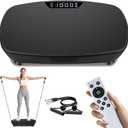 AoraPulse Vibration Plate Exercise Machine, Vibration Plate for Lymphatic Drainage Weight Loss, 400 Lbs Capacity Full Body Workout Vibrate Fitness Platform for Home Women Men