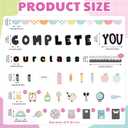 3 x Mooliwe 91 Pcs Composition Notebook Decor Back to School Bulletin Board, various sizes