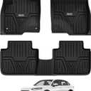 3W Floor Mats Fit for Honda HR-V 2023-2025 2026 & Acura ADX 2025 2026 TPE All Weather Custom Fit Floor Liner for Honda HRV 1st and 2nd Row Car Mats Black(Include Hybrid) (Not fit Premium Audio System)