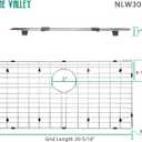 Serene Valley 29-1/2" X 15-1/2" Sink Protector, Rear Drain with Corner Radius 3/8", NLW3016R, Medium