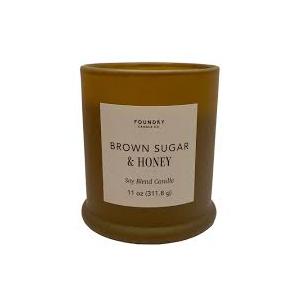 Foundry Candle Co. Soy Blend Jar Candle Brown Sugar & Honey, 11 oz