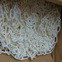 US Weight 2" x 500' SunSheild Plastic Safety Chain – White