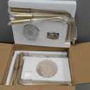 Gold Chandeliers for Dining Room Light Fixture Over Table, Modern Farmhouse Chandeliers for Living Room,12-Lights Candle Lighting Fixtures for Entryway Kitchen Island Foyer