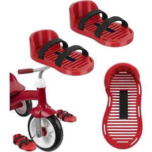Adaptive Bike Pedal with Adjustable Straps, Tricycle Pedal Foot Support, Secure Foot Holder for Tricycles, Easy Install Anti-Slip Pedal Support for Safe Riding