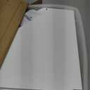 Corner Bread Box for Kitchen Countertop, Farmhouse Style with Acrylic Wavy Door Panel White Counter Bread boxes, Extra Large Food Storage Container