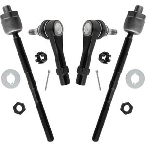 4pcs Front Outer Tie Rod End ES3667 Front Inner Tie Rod End EV81003 Suspension For FORD EXPLORER SPORT 2001-2003 All Models, For FORD EXPLORER SPORT TRAC 2001-2005 All Models