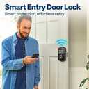 VIVOHOME Smart Lock for Front Door with Gateway, Keyless Entry Door Lock with Fingerprint, WiFi App Remote Control, Electronic Keypad Deadbolt with User Management