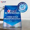 Crest 3D Whitestrips, 1 Week Smile Transformation, Whitestrips 3D White, Teeth Whitening Strip Kit, 14 Treatments (Each with 1 Upper/1 Lower), 28 Strips