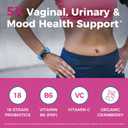 NewRhythm Probiotics for Women, P-5-P, Vitamin C & Organic Cranberry, 100 Billion CFU 18 Strains, Prebiotics & Vaginal Probiotics for Digestive Health & PH Balance, 60 Capsules, No Dairy (EXP: 05/2028)