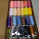 72Pcs 36 Colors Prewound Bobbins and Thread Spools for Hand & Machine Sewing, Emergency and Travel, DIY and Home, 36 Colors 400 Yards per Polyester Thread Spools