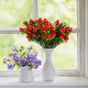 DOITOOL 10 Pcs Artificial Strawberry Stems 10.6 Inch Faux Strawberry Branches for Home Decoration Wedding Party DIY Floral Arrangements and Table Centerpieces