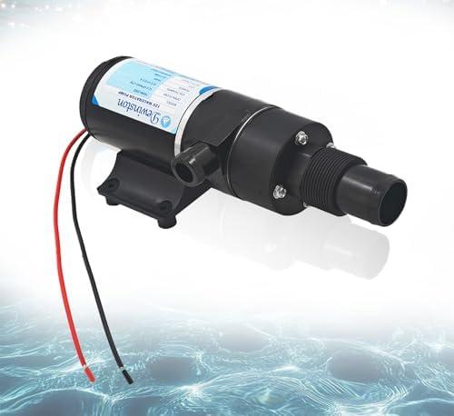 Dewinston 12V Macerator Pump Compatible with Jabsco 18590-2092, 12 GPM Waste Pump with Self-Priming, Run-Dry Protection, for RV, Marine, Boat, Toilet, Kitchen Drain