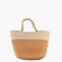 Women Tote Bag Weave Bags Handbag, Trendy Casual Bucket Bag, Striped Shoulder Handbag Weaving Straw Bag