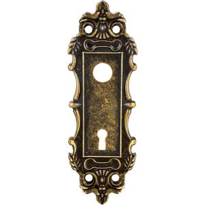 Mortise Lock Door Knob Plate for Interior Doors Antique Bronze Door Lock Cover Handle Vintage Old Style Door Knob Conversion Kit, Pack Of 2