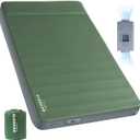 Elegear CumbreX Air & Foam Self Inflating Sleeping Pad, Built-in Electric Pump 4" Ultra-Thick Memory Foam Camping Mattress with Pillow Double Camping Pad 4-Season R-value 9.5 Camp Mat for Travel Full