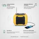 Mellif Cordless AM/FM Radio Speaker Compatible with DeWalt 20V Battery(Tool Only No Battery), Weather Alert Bluetooth Radio with Cellphone USB Port,SOS Emergency Alert