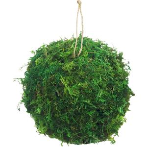 Moss Balls Decorative Faux Dried Moss Balls 6" Artificial Balls for Outdoors Large Green Moss Ball Bowl Fillers for Centerpiece Natural Moss Decorative Balls Christmas Home Party Wedding Decor (6 inches/15 cm)