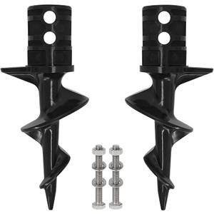 2 Pack Dock Sand Auger for PVC Tubing Sandbar Anchor Securing Your Boat with Ease Fits 1.730" I.D. or 1.790" I.D PVC,Replace Sand Dock Auger Boat Anchor(with 2 Screws)