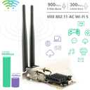 Ubit AC1200 PCIe WiFi Card for PC with BT 4.2 | Dual Band Wireless Network Adapter WiFi Card with Heat Sink Technology | for Gaming, Browsing, Streaming etc