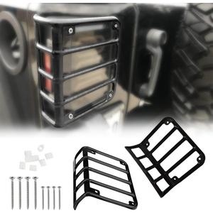Taillight Cover Compatible with 2007-2017 Jeep JK Wrangler Tail Light Guards Cover, Lights Cover, JK Rear Light Protector, JK Tail Light Protector