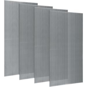Pushglossy 4 Pack 23.75"x47.75"x0.2" Fluorescent Light Covers, Clear Black