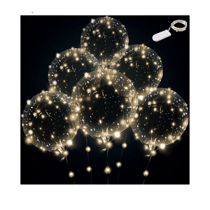 Light up led balloons (warm white-12 sets with battery)