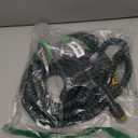 Garden Hose 50FT, NON-EXPANDABLE Heavy-Duty Flexible & Lightweight Water Hose with 10-Function Nozzle, No-Kink, Leak-Proof, Solid Fittings for Car, RV Marine Camper, Outdoor, Yard, Lawn (Black Blue)