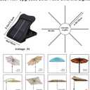 VOOKRY Solar Umbrella Lights Outdoor, Waterproof Solar Powered Patio Umbrella Lights Cordless 8 Modes LED Umbrella Patio Lights for Beach Tent Camping Garden Party Decoration(Warm White)