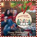 2 x KILYHOME Duck Christmas Ornament 2025 - "Honking Through Snow Ceramic Ornament, Cute Goose Decoration - Rustic Animal Decor, Duck Xmas Holiday Keepsake, Ideas for Goose Lovers