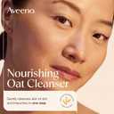 Aveeno Calm + Restore Nourishing Oat Cleanser, Daily Hydrating Facial Cleanser & Face Wash for Sensitive Skin, Non-Foaming, Hypoallergenic, Non-Comedogenic, Fragrance-Free, with Feverfew, 7.8 fl oz
