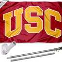 Trojans Arch Flag with Pole and Bracket Kit