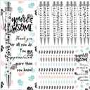 Resurhang 48 Sets Veterinary Receptionist Gift Cute Paw Ballpoint Pens with Bookmarks Bags Appreciation Thank You Gift for Assistant Receptionis Volunteer Veterinary Nurse