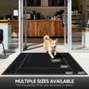 Commercial Floor Mat 72"x48" Indoor Outdoor Front Door Mat, Non-Slip Rubber Backing Waterproof Dirt Trapper Rug for High Traffic Outside Entrance, Business, Easy Clean, Low Profile Industrial Mat