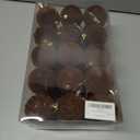 30pcs Velvet Christmas Ornaments Balls, 2.36 Inch Flocked Brown Shatterproof Baubles with Hanging Strings, Elegant Velvet Ball Ornaments for Xmas Tree, Holiday Party & Home Dcor (Brown)