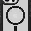 OtterBox iPhone 15 Pro MAX (Only) Defender Series XT Clear Case - Dark Side (Black/Clear), screenless, Rugged, Snaps to MagSafe, Lanyard Attachment
