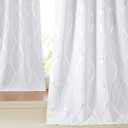 NICETOWN Room Darkening Curtains for Living Room - Easy Care Solid Thermal Insulated Grommet Room Darkening Curtains/Panels/Drapes for Bedroom Decoration (2 Panels, 52 by 84, Greyish White)